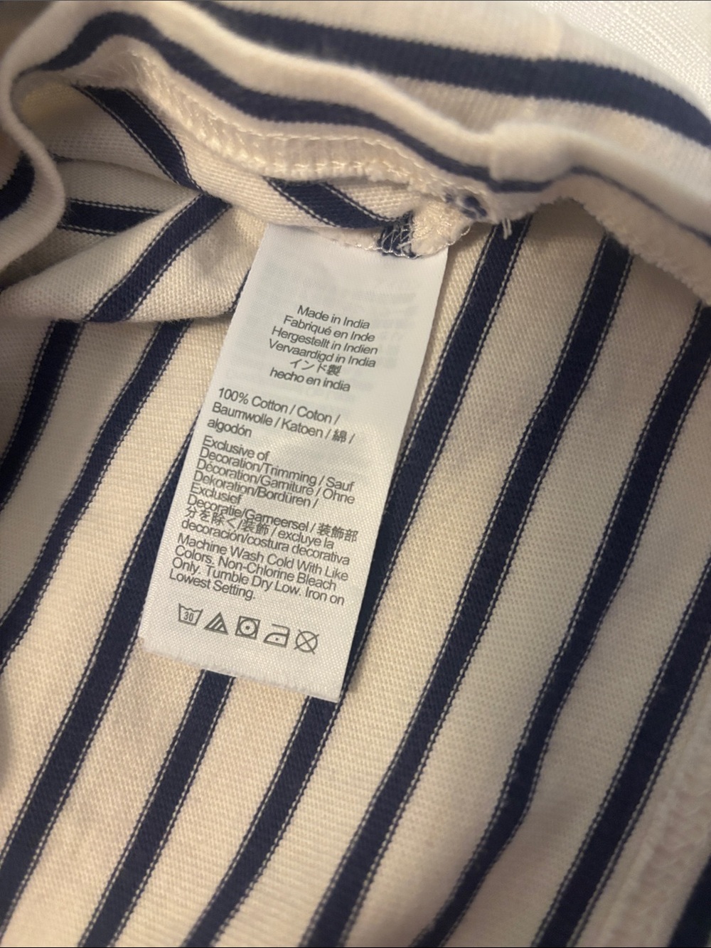 J Crew Boatneck top white & navy stripes SZ XXL embroidered red kiss nautical - Picture 3 of 9
